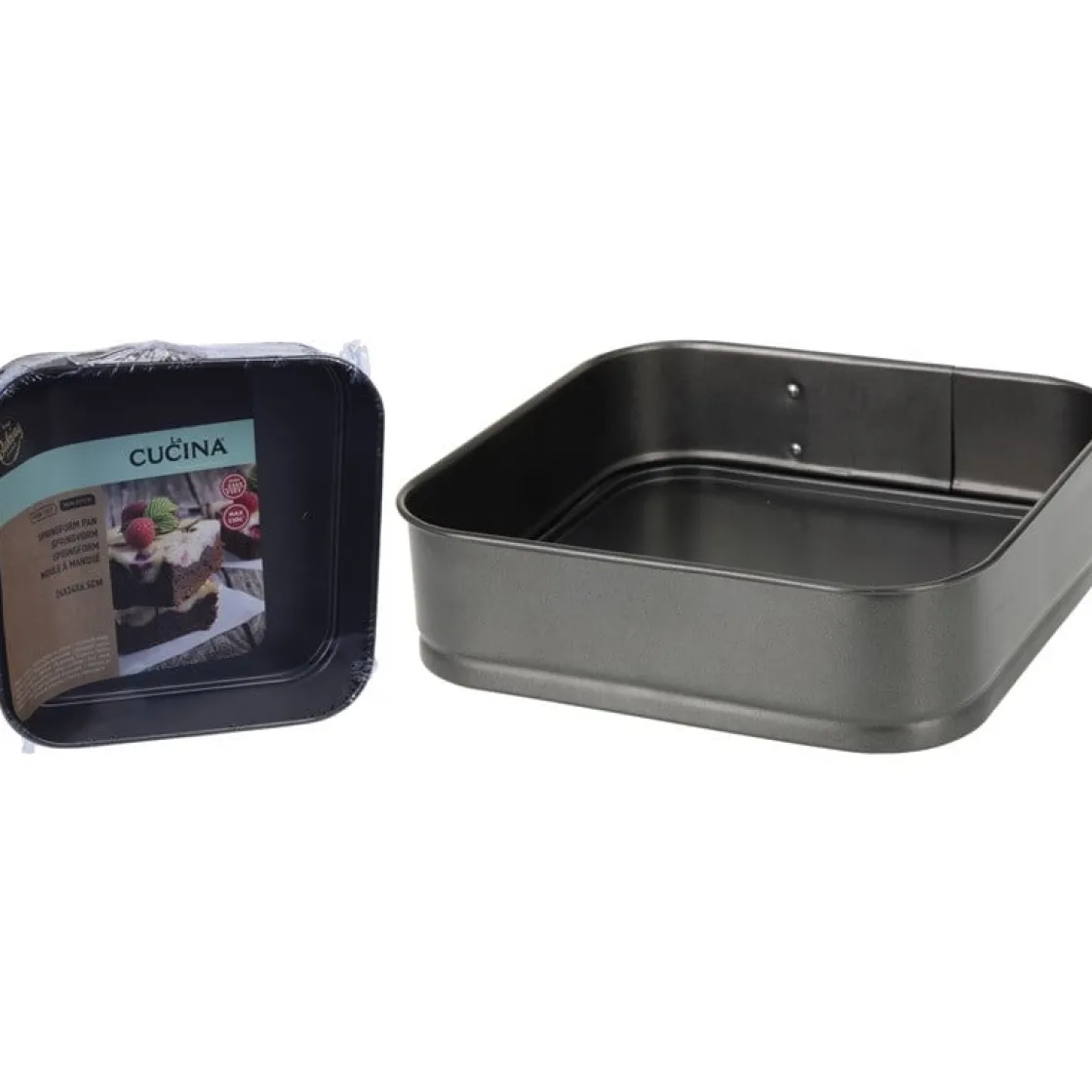 Overig Springvorm Vierkant 24cm* Vierkante Bakvormen