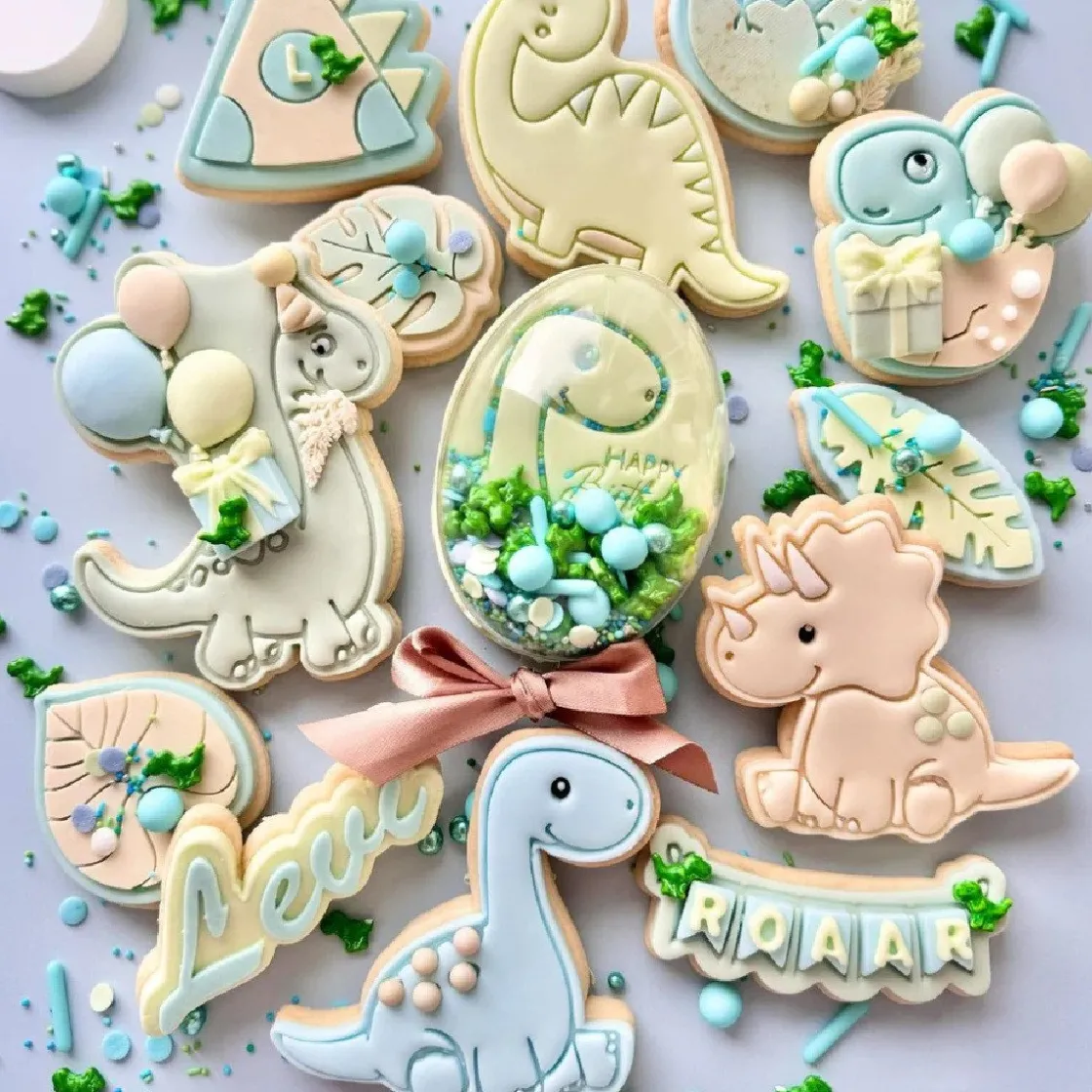 Happy Sprinkles Sprinkles Jurassic Dino Party 500g* Eetbare Strooisels