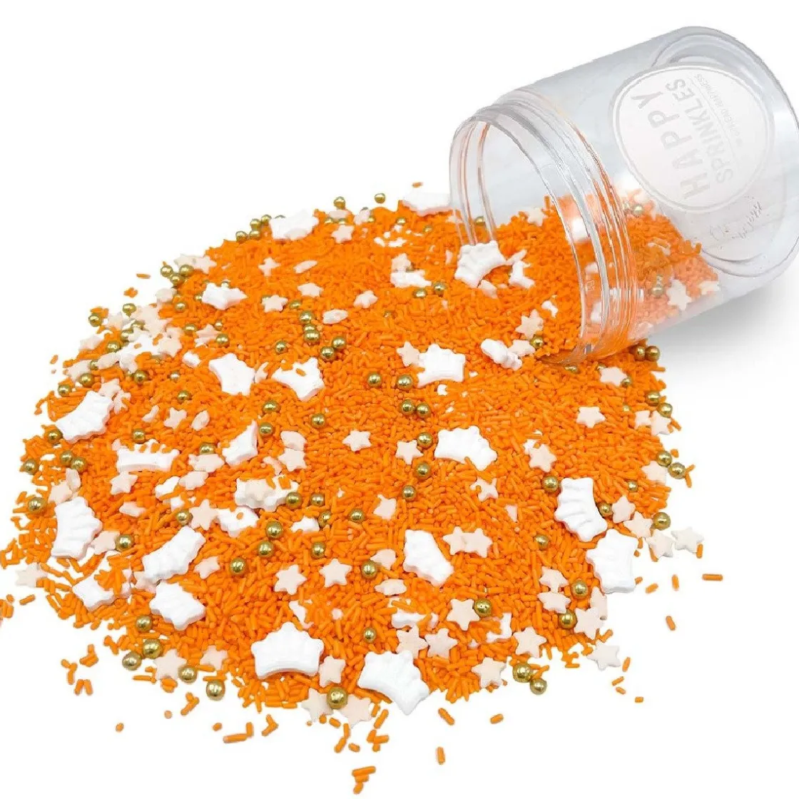 Happy Sprinkles Sprinkles Koningsdag Oranje 90g* Eetbare Strooisels
