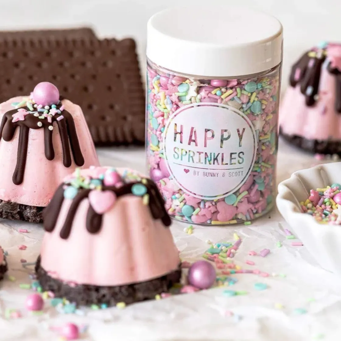 Happy Sprinkles Sprinkles Pastel Vibes 180g* Eetbare Strooisels