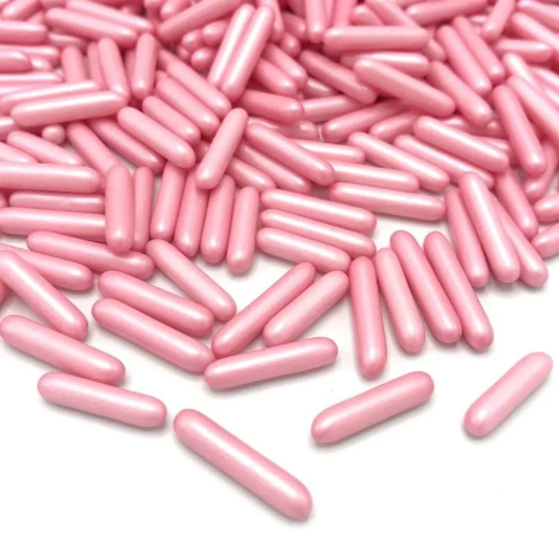 Happy Sprinkles Sprinkles Rods Pink Dull 90g* Eetbare Strooisels