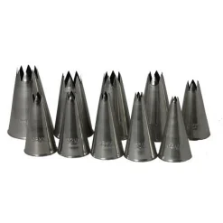 Overig Spuitjesset gekarteld RVS 10 spuitjes 6T van 5 t/m 14mm* Spuitmondjes