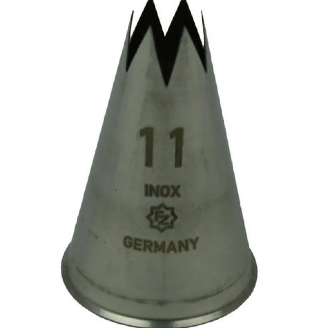 Overig Spuitmondje gekarteld 6 Tands RVS 11mm* Spuitmondjes