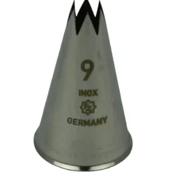 Overig Spuitmondje gekarteld 6 Tands RVS 9mm* Spuitmondjes