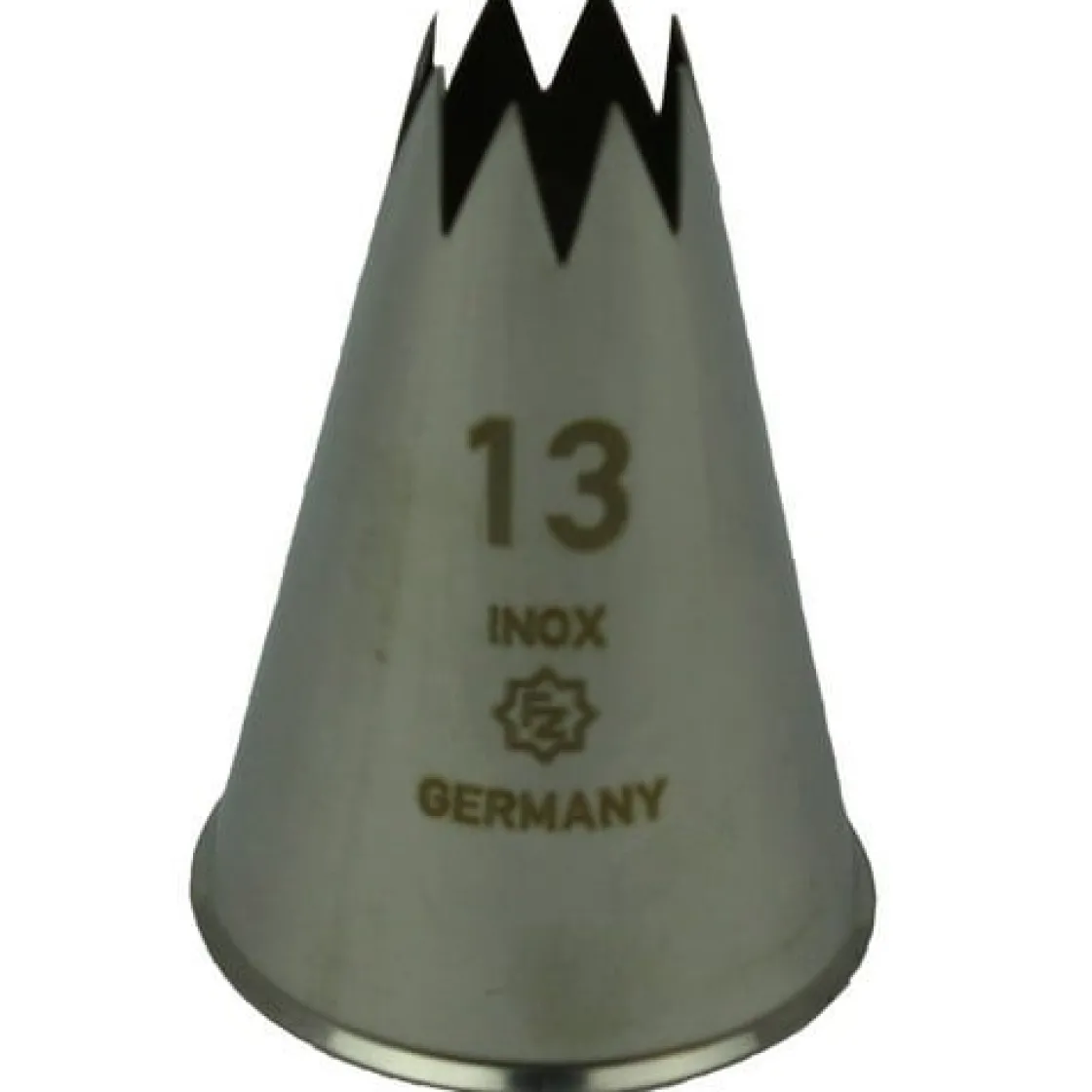 Overig Spuitmondje gekarteld 8 Tands RVS 13mm* Spuitmondjes