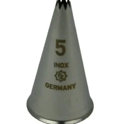 Overig Spuitmondje gekarteld 8 Tands RVS 5mm* Spuitmondjes