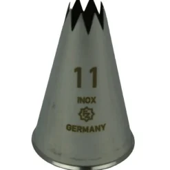 Overig Spuitmondje gekarteld 8 Tands RVS 11mm* Spuitmondjes