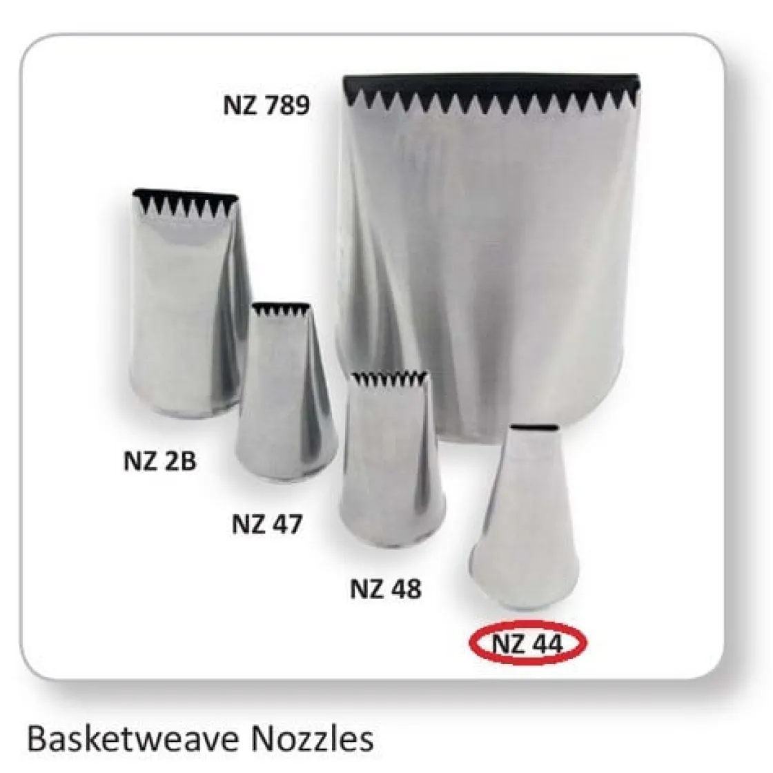 JEM Spuitmondje , basketweave nozzle #NZ44* Spuitmondjes
