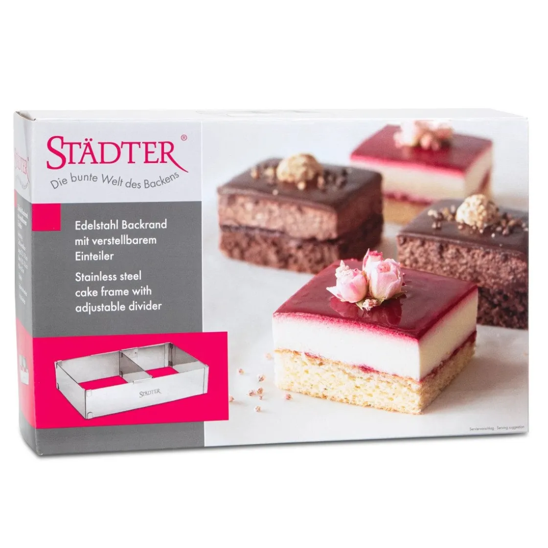 Städter Bakraam Verstelbaar Rechthoek 27,5-53 x 18-33 x 6 cm* Rechthoekige Bakvormen