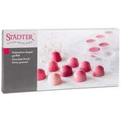 Städter Bonbonvorm Rond Geribbeld (21) Ø28mm* Bonbonvormen