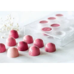 Städter Bonbonvorm Rond Geribbeld (21) Ø28mm* Bonbonvormen