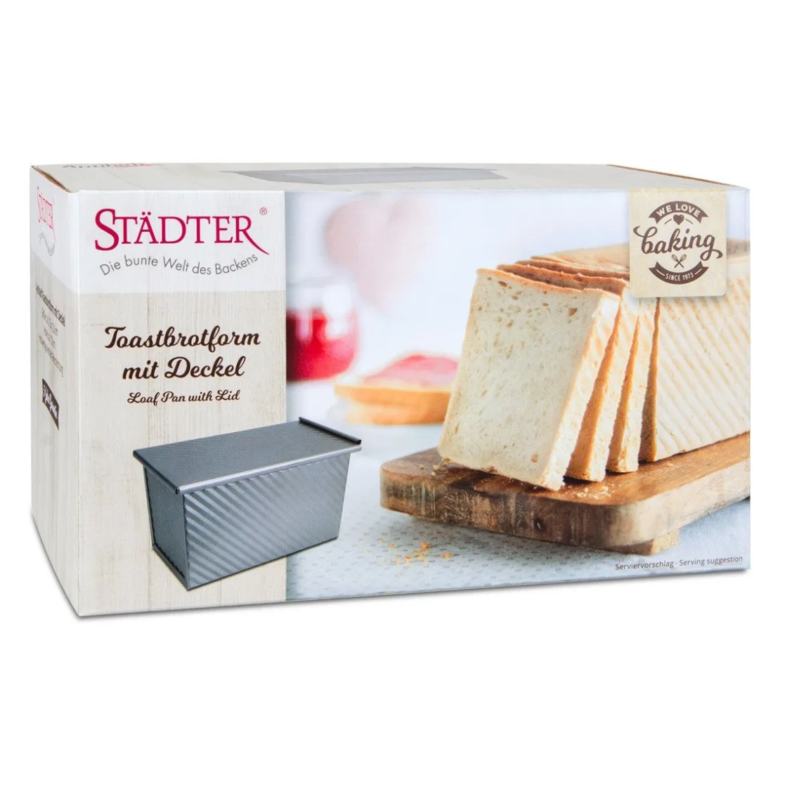 Städter Casino Broodvorm met Deksel 21,5x12cm* Rechthoekige Bakvormen