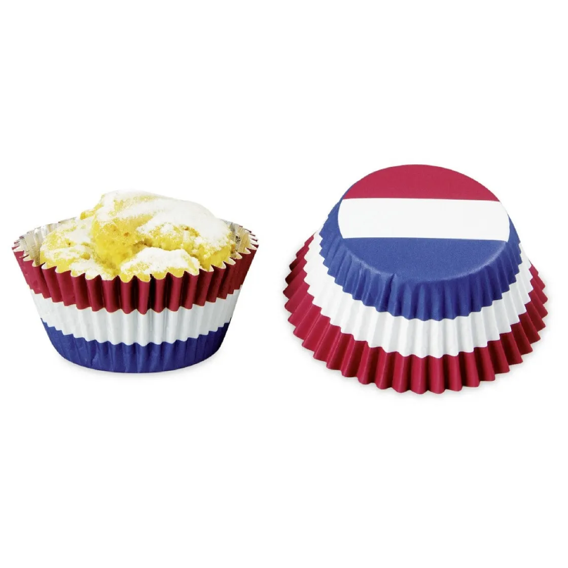 Städter Cupcake Vormpjes Nederlandse Vlag 50x30mm 50st.* Bakvormen Papier