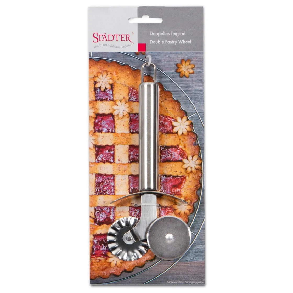 Städter Deegsnijder Dubbel (Glad & Kartel)* Taartverdelers En Snijders