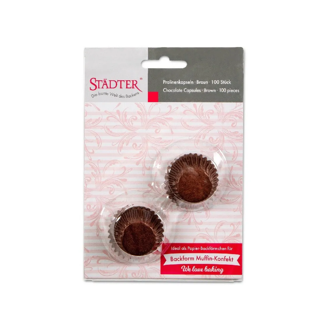 Städter Mini Muffin/Bonboncups Bruin Papier 100st.* Chocolade Verpakkingen|Bakvormen Papier