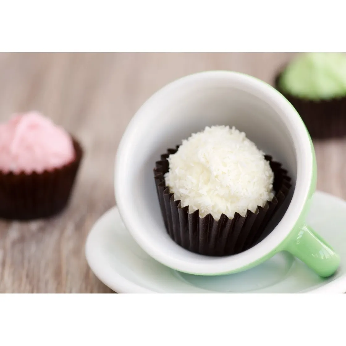 Städter Mini Muffin/Bonboncups Bruin Papier 100st.* Chocolade Verpakkingen|Bakvormen Papier