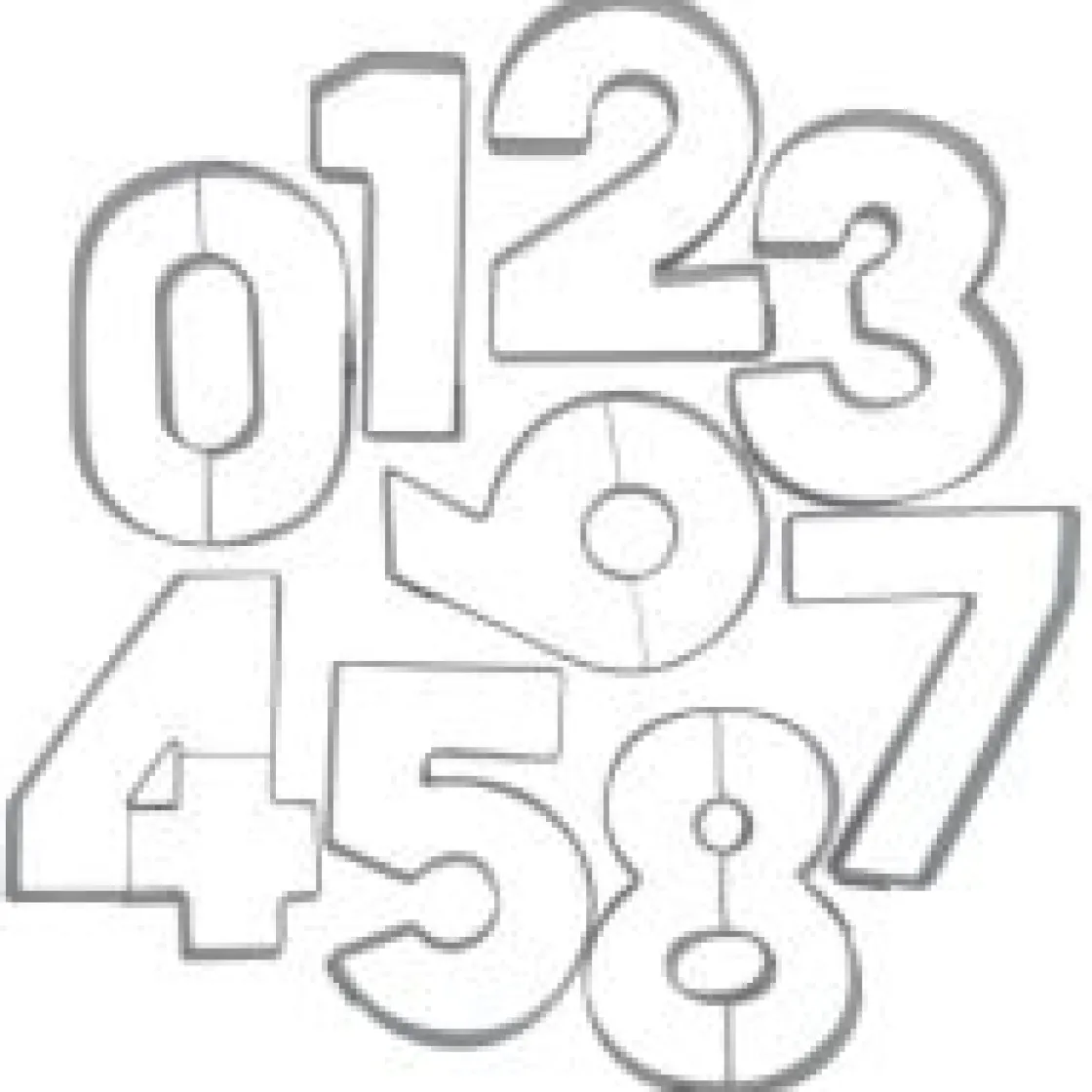 Städter RVS Uitstekers Cijfers groot set/9* Cijfer En Letter Stekers