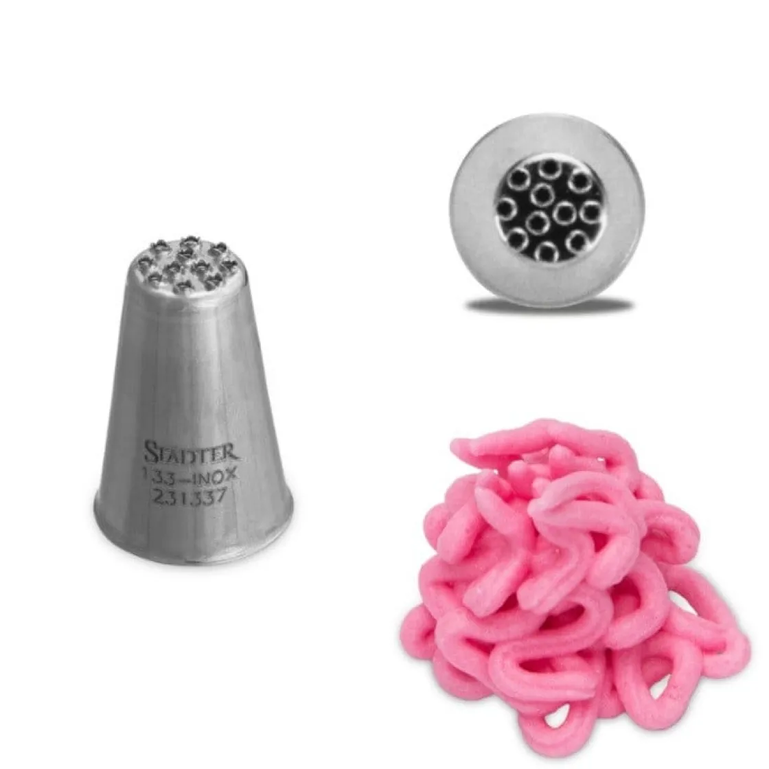 Städter Vogelnest/gras spuitmondje RVS 8mm* Spuitmondjes