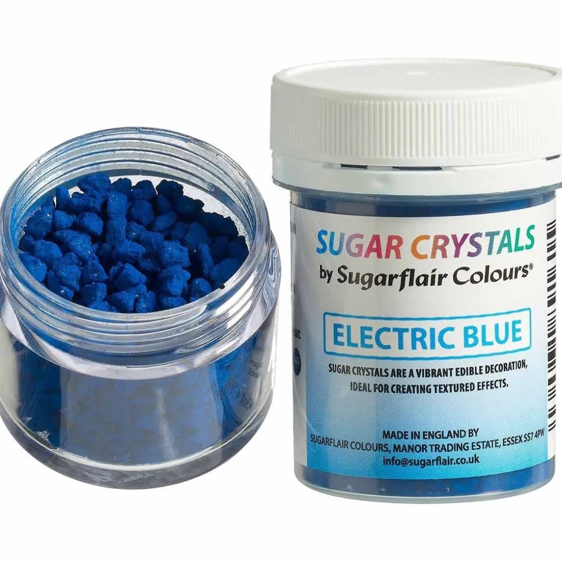 Sugarflair Suikerkristallen Donker Blauw 40g* Eetbare Strooisels