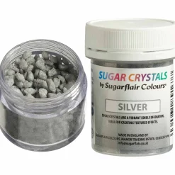Sugarflair Suikerkristallen Zilver 40g*** Eetbare Strooisels