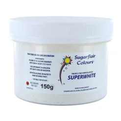 Sugarflair Superwhite Icing Whitener 150g*** Poeder Kleurstoffen