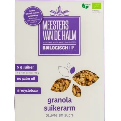 De Halm Suikerarme Granola Biologisch 350g* Zaden, Granen, Noten En Vruchten
