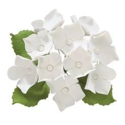 Culpitt Suikerbloem Hortensia Wit 8,5 cm.* Bloem Decoraties