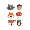 Decora Suikertie Bos Dieren 3,5-4cm 6st.* Figuur Decoraties