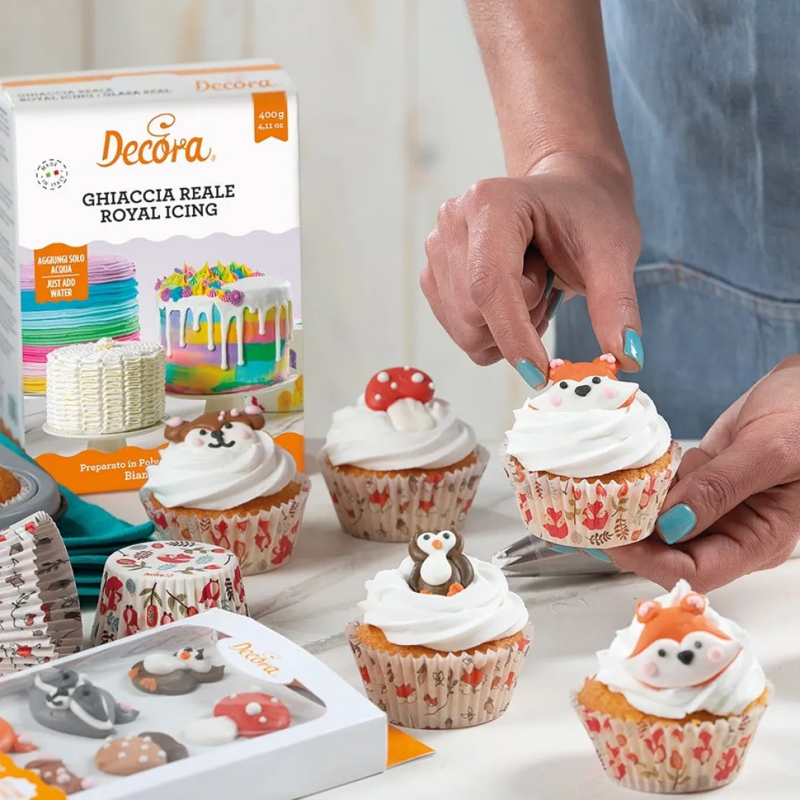 Decora Suikertie Bos Dieren 3,5-4cm 6st.* Figuur Decoraties