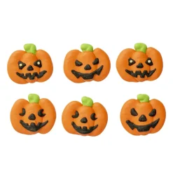 Decora Suikertie Halloween Pompoen Ø3,5 cm 6 stuks* Figuur Decoraties