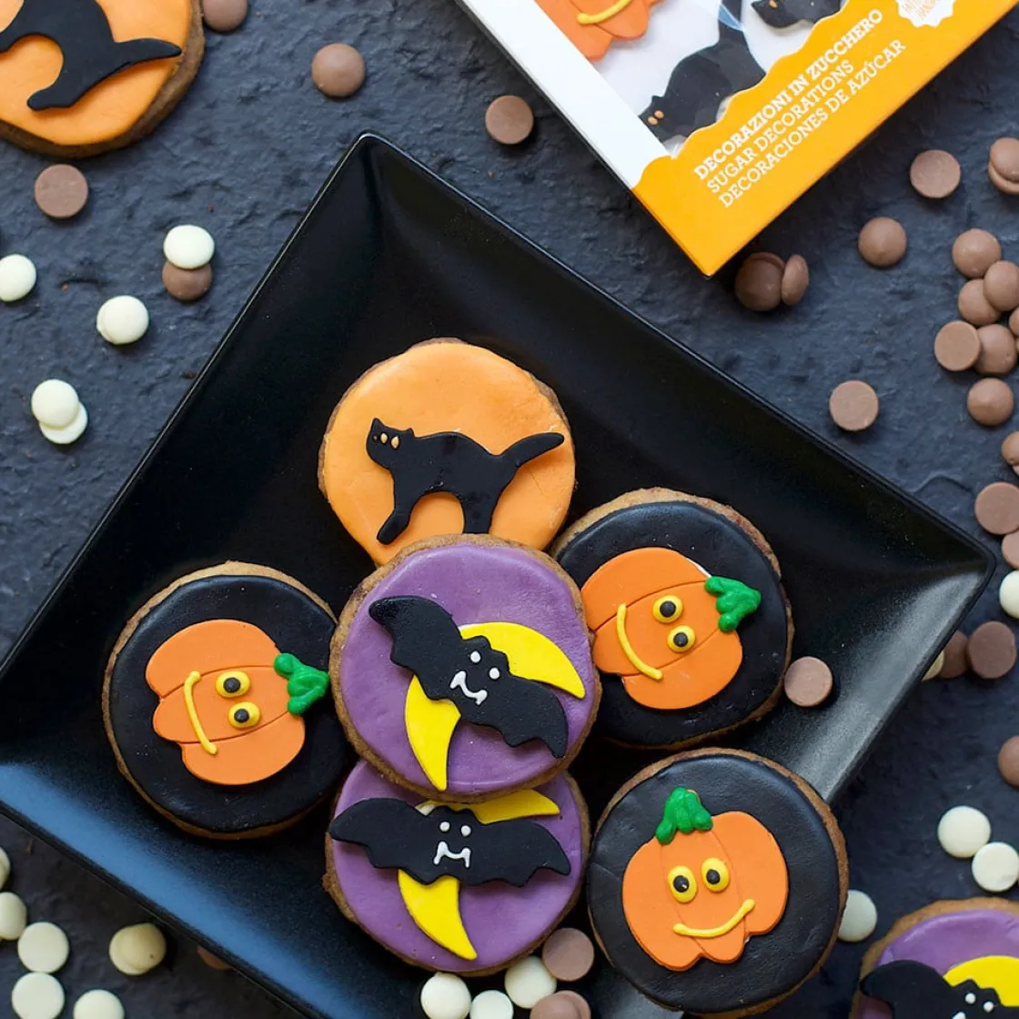 Decora Suikertie Halloween 3 cm 6 stuks* Figuur Decoraties