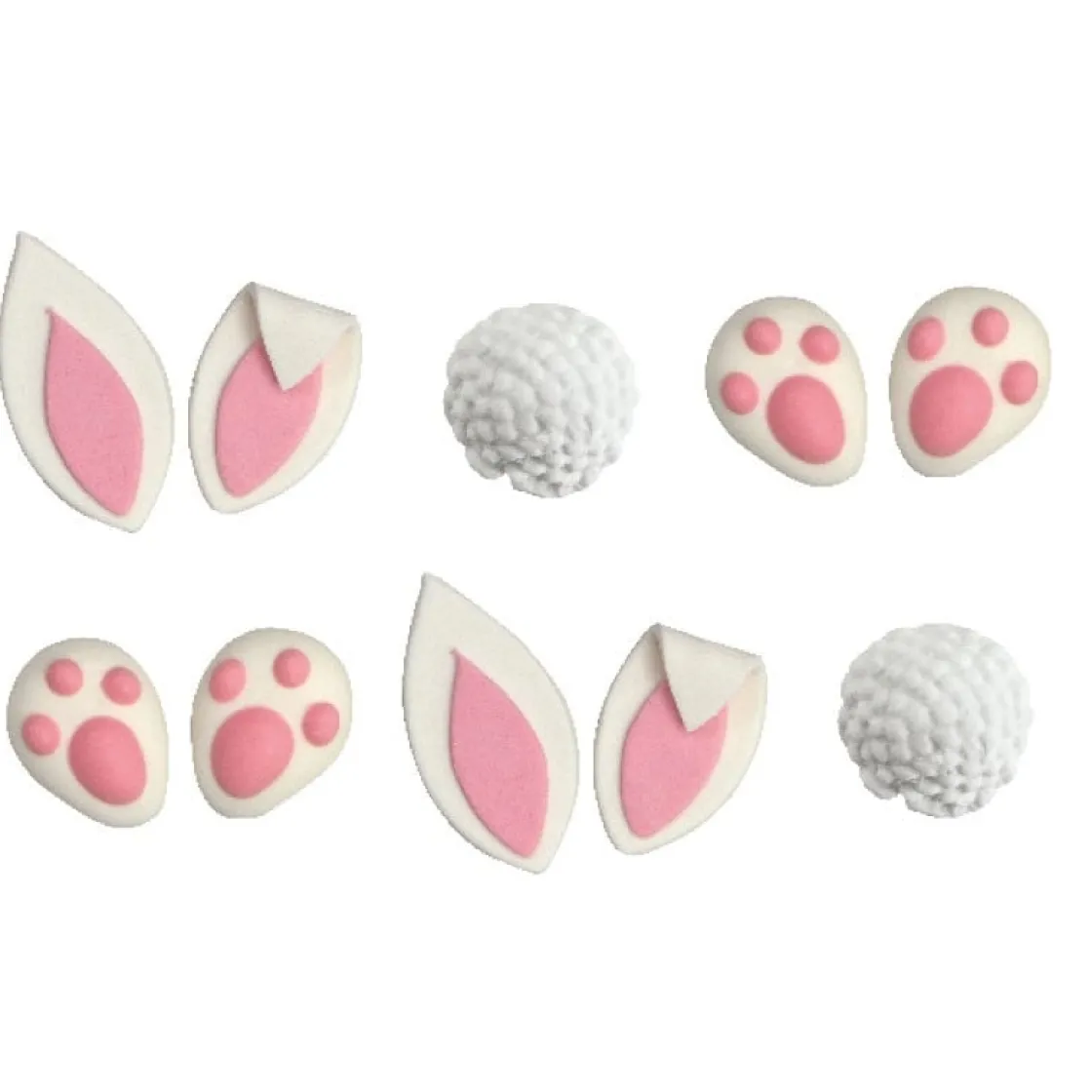 Decora Suikertie Maak een Konijn 2,5-5cm 10st.* Figuur Decoraties