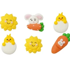 Decora Suikertie Pasen 4cm 6st.* Figuur Decoraties
