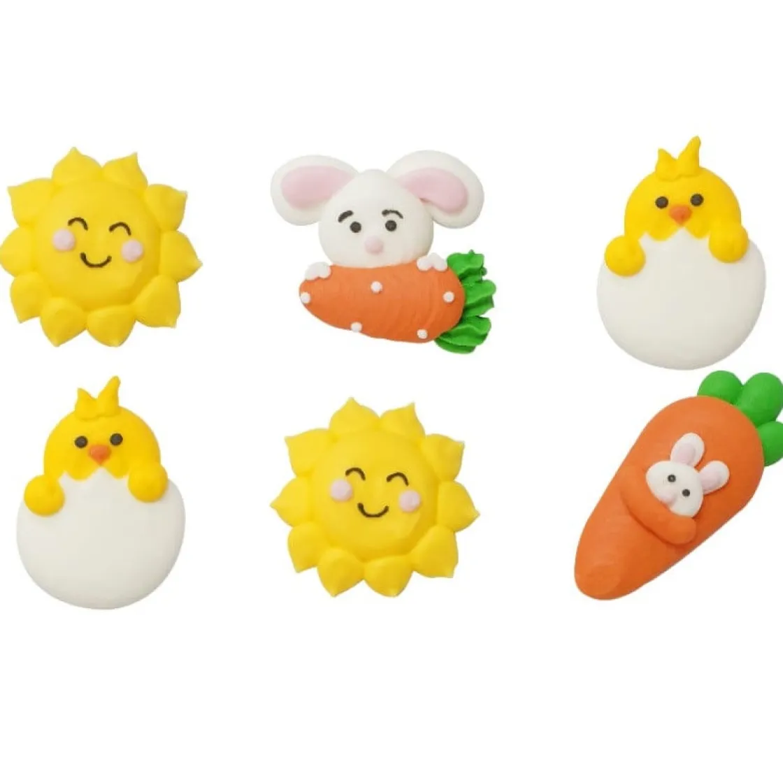 Decora Suikertie Pasen 4cm 6st.* Figuur Decoraties