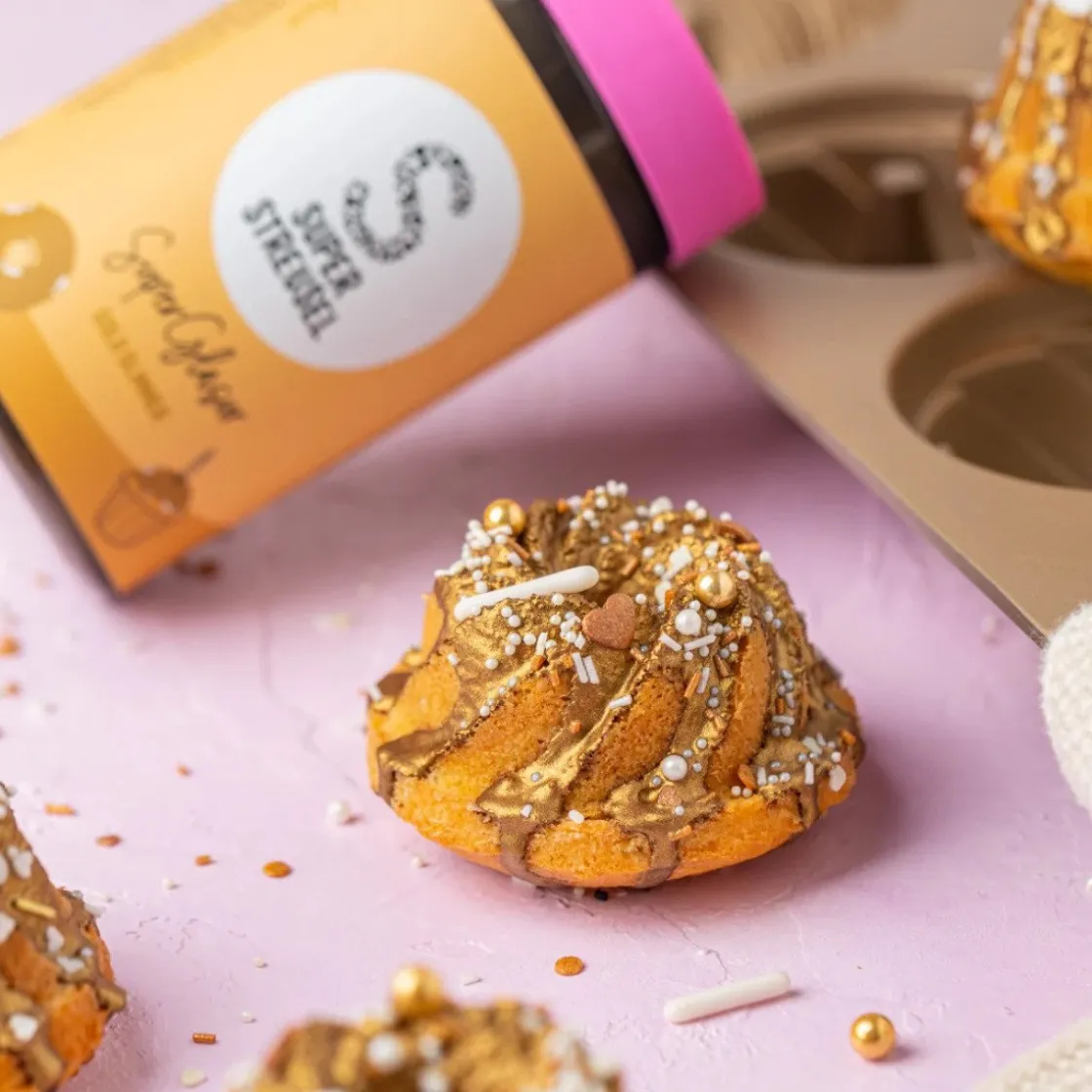 SuperStreusel SuperGlaze Goud Glimmend Poeder 175g* Glazuur