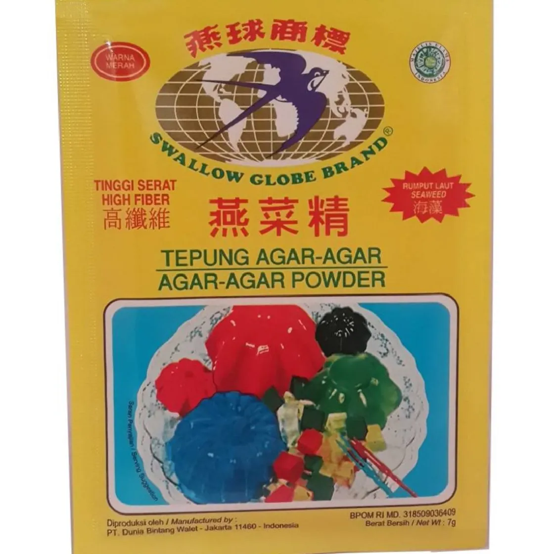 Overig Swallow Globe Agar Agar Rood 7g* Hulpstoffen