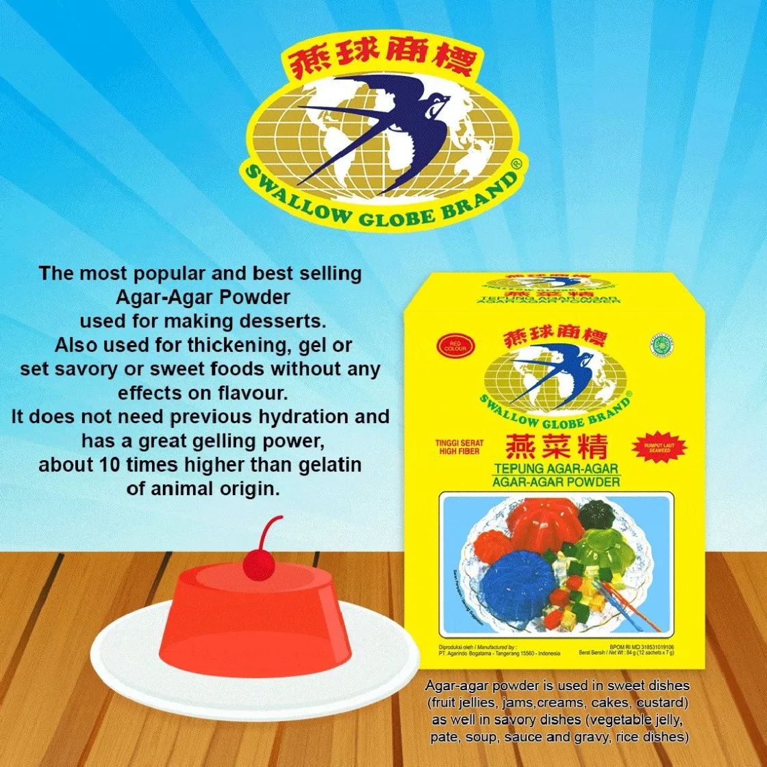 Overig Swallow Globe Agar Agar Rood 7g* Hulpstoffen