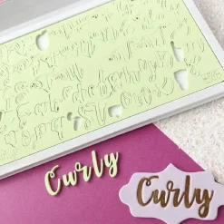 Sweet Stamp Curly Letters Set* Stempels|Cijfer En Letter Stekers