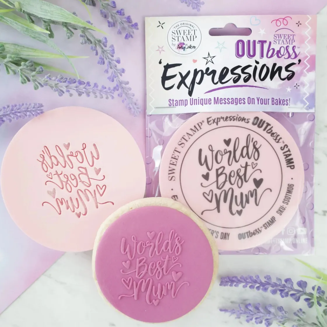 Sweet Stamp Outboss Elegant Worlds Best Mum* Stempels