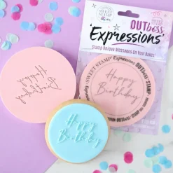 Sweet Stamp Outboss Modern Happy Birthday* Stempels