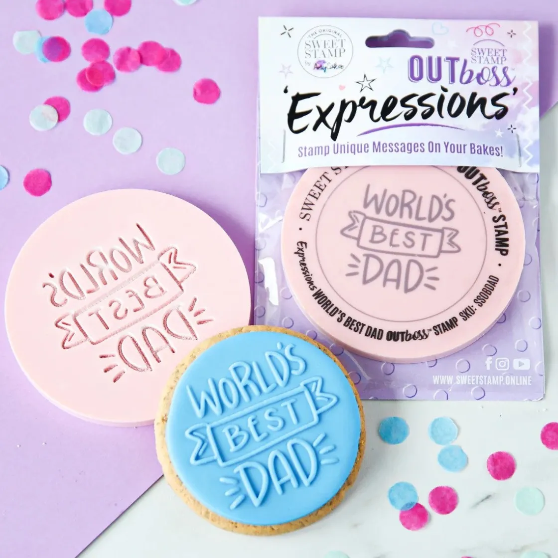 Sweet Stamp Outboss Worlds Best Dad* Stempels