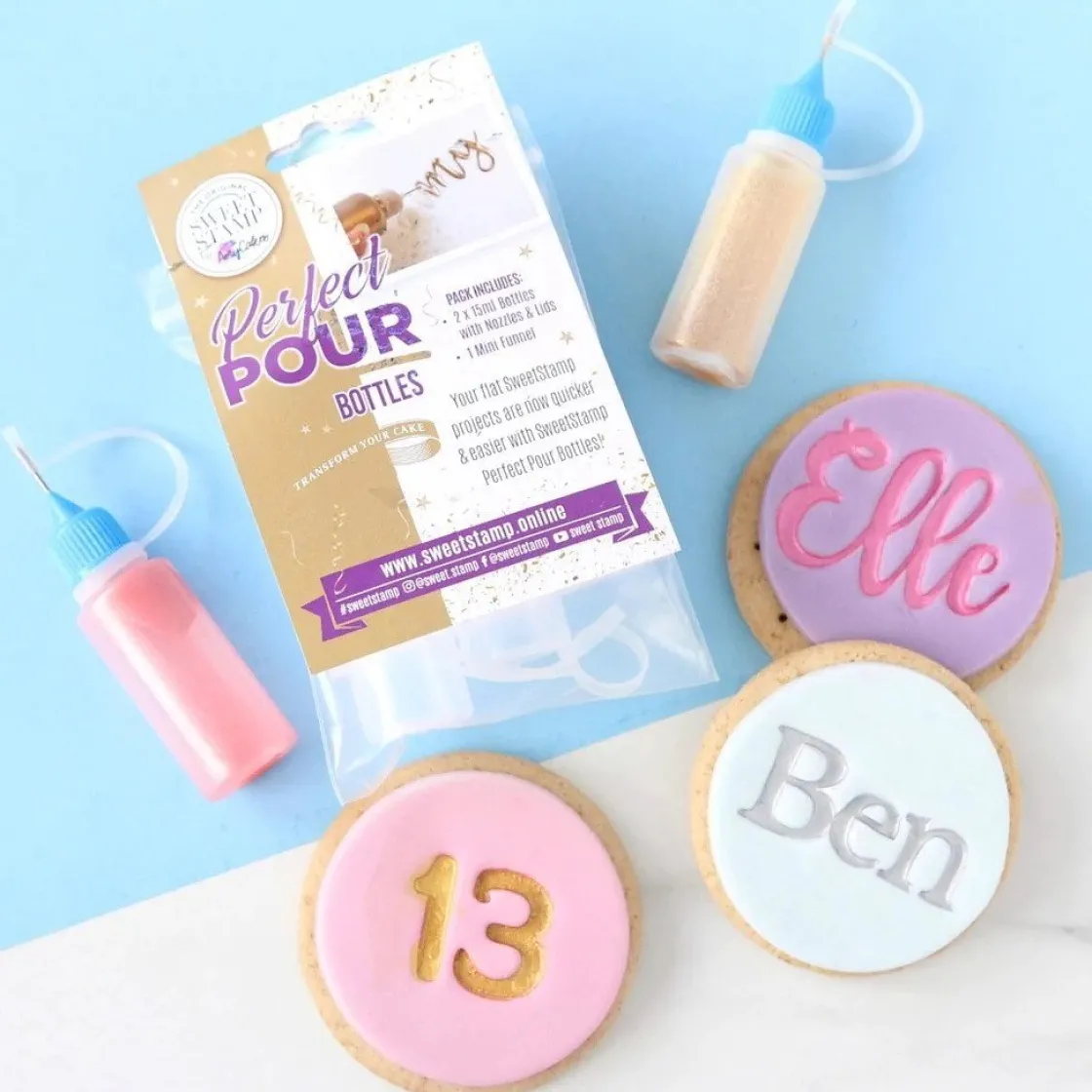 Sweet Stamp Perfect Pour Bottles Set/2* Boetseer Gereedschappen