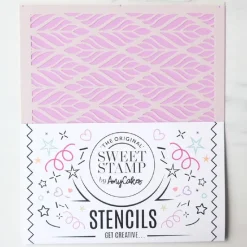 Sweet Stamp Stencil Marabou 21,5x25cm* Sjablonen En Stencils