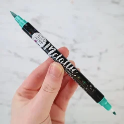 Sweet Stamp Stift Eetbare Inkt Dubbelzijdig Metallic Teal* Eetbaar Schrijven