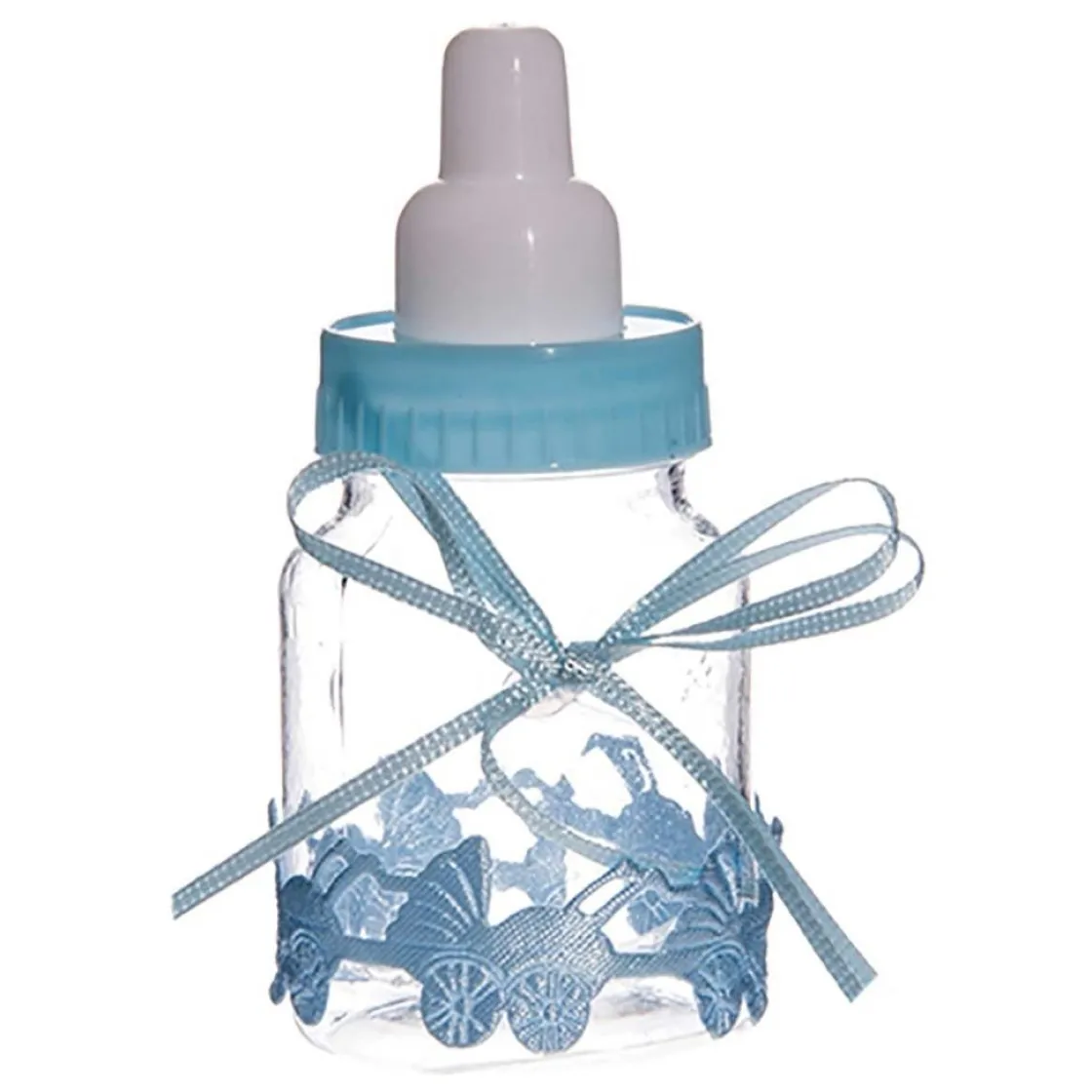 Overig Taartdecoratie Baby Zuigfles Blauw 9cm* Geboortefiguren