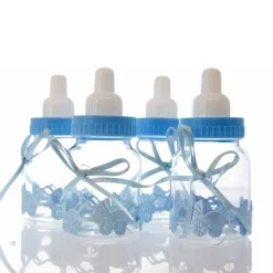 Overig Taartdecoratie Baby Zuigfles Blauw 9cm* Geboortefiguren