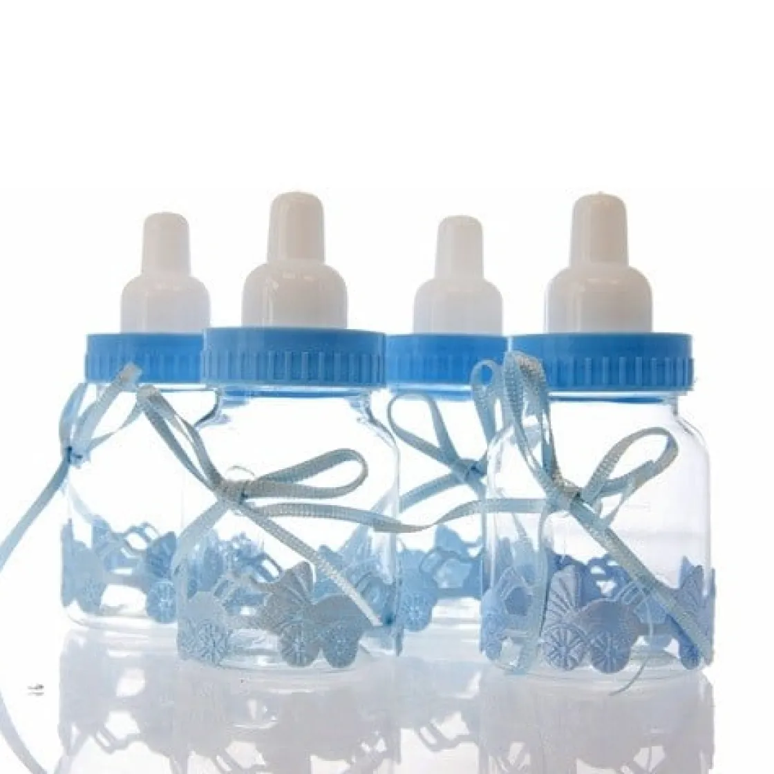 Overig Taartdecoratie Baby Zuigfles Blauw 9cm* Geboortefiguren