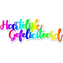 Overig Taartdecoratie Hartelijk Gefeliciteerd 12st.* Ijsprikkers|Prikkers En Ringen