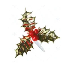 Overig Taartdecoratie Hulstblad Goud met Bes Prikkers 144 stuks* Prikkers En Ringen