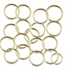 Taartdecoratie Ringen Goud Plastic Ø2cm 100st* Bruidsparen